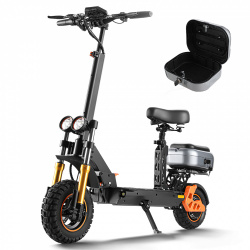 Honey Whale Scooter H3, Hasta 55km/h, 1000W, máx. 120kg, Negro/Naranja 