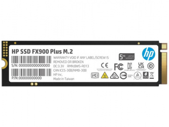 SSD HP FX900 Plus NVMe, 4TB, M.2, 6500 MB/s Escritura, 7400 MB/s Lectura, PCI Express 4.0 