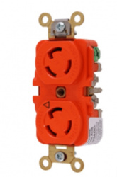 Hubbell Tomacorriente Industrial HUB-IG-4700A, NEMA 5-15R, 125V, 15A, Rojo 