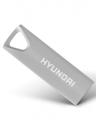 Memoria USB Hyundai Bravo Deluxe, 16GB, USB 2.0, Lectura 10MB/s, Escritura 3MB/s, Plata 