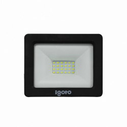 Igoto Reflector LED REF020, Luz Fría, 20W, 2000 Lúmenes, Negro 