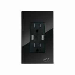 iGoto Smart Plug SH1204 de Montaje en Pared WiFi, 2 Conectores, 10A, Negro 