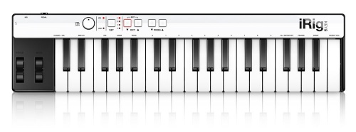 IK Multimedia iRig Keys Teclado MIDI, 37 Teclas, Lightning/USB, Negro/Blanco 