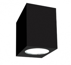 Illux Lámpara LED para Sobreponer para Muro ML-7407.N, Exteriores, 7W, Base GU10, Negro, para Casa - No Incluye Foco 
