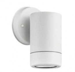 Illux Lámpara LED para Sobreponer para Muro ML-7412.B, Exteriores, 7W, Base GU10, Blanco, para Casa - No Incluye Foco 