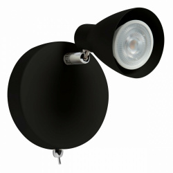Illux Lámpara LED para Techo TR-2401.N, Interiores, 50W, Base GU10, Negro, para Casa - No Incluye Foco 