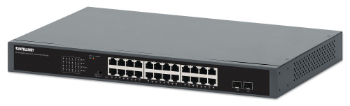 Switch Intellinet Gigabit Ethernet 561907, 24 Puertos 10/100/1000 Mbps 10G + 2x SFP, 1.2 Gbit/s + Puertos SFP+ + Puertos QSFP28 + Puertos QSFP, 8000 Entradas -  No Administrable 