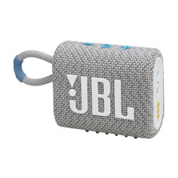 JBL Bocina Portátil Go 3, Bluetooth, Inalámbrico, 4.2W RMS, Blanco - Resistente al Agua 