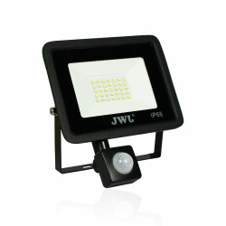 JWJ Reflector LED JLRE-20SM, Luz Blanco Cálida, 20W, 1800 Lúmenes, Negro 