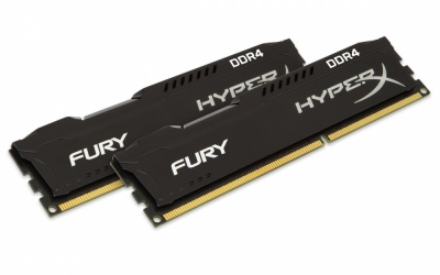 Kit Memoria RAM Kingston HyperX FURY DDR4, 2400MHz, 16GB (2 x 8GB), Non-ECC, CL15 