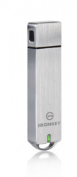 Memoria USB Kingston IronKey S1000, 16GB, USB 3.0, Lectura 180MB/s, Escritura 80MB/s, Plata 