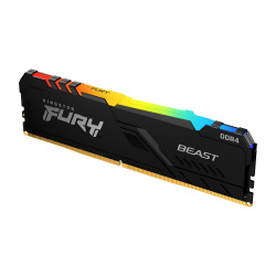 Memoria RAM Kingston FURY Beast RGB DDR4, 3200MHz, 16GB, Non-ECC, CL16, XMP ― Abierto 