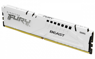 Memoria RAM Kingston Fury Beast DDR5, 6000MHz, 16GB, CL30, XMP, Blanco  