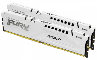 Kit Memoria RAM Kingston FURY Renegade DDR5, 6000MHz, 32GB (2 x 16GB), Non-ECC, CL30, XMP, Blanco 