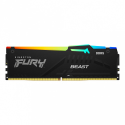 Memoria RAM Kingston FURY Beast RGB DDR5, 6000MHz, 16GB, Non-ECC, CL36 ― Abierto 