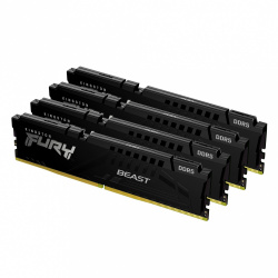 Kit Memoria RAM Kingston FURY Beast DDR5, 6000MHz, 64GB (4 x 16GB), Non-ECC, CL40, XMP 