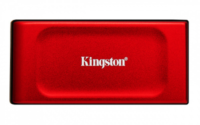 SSD Externo Kingston XS1000, 1TB, USB C, Rojo 