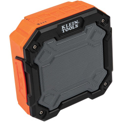 Klein Tools Bocina Portátil AEPJS3, Bluetooth, Inalámbrico, Negro/Naranja - Resistente al Agua 