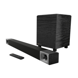 Klipsch Barra de Sonido con Subwoofer Cinema 400, Bluetooth, Inalámbrico, 2.1 Canales, 400W RMS, Negro 