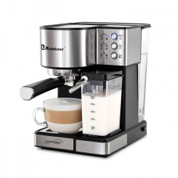 Koblenz Cafetera CKM-1350 IN para Expreso/Capuchino, 1 Taza, Negro/Plata 