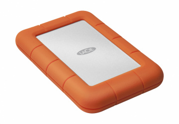 Disco Duro Externo LaCie Rugged Mini, 4TB, USB 3.0, Naranja, A Prueba de Agua y Golpes - para Mac/PC ― Sin caja 