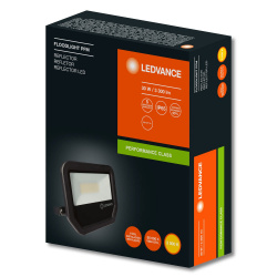 Ledvance Reflector LED 80638, Luz Blanca Fría, 30W, 3600 Lúmenes, Negro 