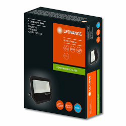 Ledvance Reflector LED 80640, Luz Fría, 50W, 4500 Lúmenes, Negro 