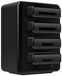 Lexar Lector de Memoria Workflow HR1, Micro SDHC/SDXC, USB 3.0, Negro 