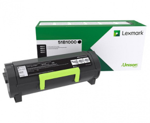 Tóner Lexmark 51B1000 Negro, 2.500 Páginas  