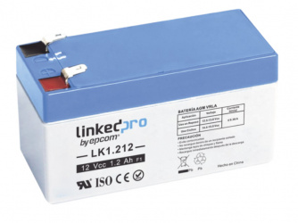 Linkedpro Batería para Alarma LK1.212, 12V, 1.2A 