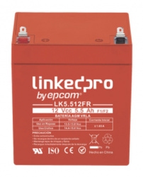 Linkedpro Batería para Alarma LK5.512FR, 12V, 5.5A 