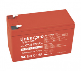 Linkedpro Batería para Alarma LK7.512FR, 12V, 7.5A 