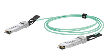 LinkedPRO Cable Fibra Óptica OM4 QSFP28 Macho - QSFP28 Macho, 1 Metro, Verde 