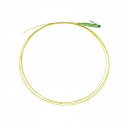 LinkedPRO Cable Fibra Óptica Monomodo OS2 LC/APC Macho - Pigtail, 1 Metro, Amarillo 