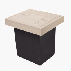 Linkedpro Caja de Registro LP-RL1TL, Tapa 59.5 x 59.5cm, Beige/Negro 