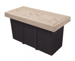 Linkedpro Caja de Registro LP-RL2TL, 57 x 127 x 67cm, Beige/Negro 