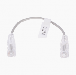 LinkedPro Cable Patch Cat6 UTP RJ-45 Macho - RJ-45 Macho, 20cm, Gris 