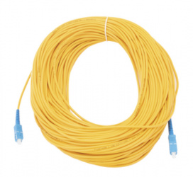 LinkedPRO Jumper de Fibra Óptica G.652D SC Macho - SC Macho, 60 Metros, Amarillo 