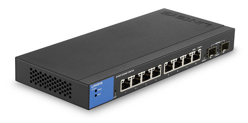 Switch Linksys Gigabit Ethernet LGS310C, 8 Puertos 10/100/1000 + 2 Puertos SFP,  20Gbit/s, 8000 Entradas - Administrable ― ¡Envío gratis limitado a 10 productos por cliente! 