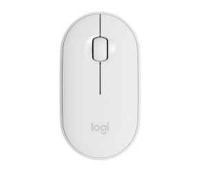 Mouse Logitech Óptico Pebble M350, Inalámbrico, Bluetooth, 1000DPI, Blanco 