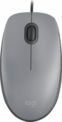 Mouse Logitech Óptico M110 Silent, Alámbrico, USB A, 1000DPI, Gris 