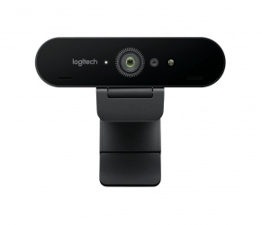Logitech Webcam Brio Ultra HD Pro Business Webcam con Micrófono, 8MP, 4096 x 2160 Píxeles, USB, Negro 