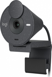Logitech Webcam Brio 305, 2 MP, 1920 x 1080 Pixeles, USB-C, Grafito 
