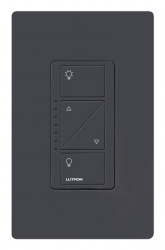 Lutron Interruptor de Luz Inteligente con Atenuador PD6WCLBL, Inalámbrico, 3 Botones, Negro 