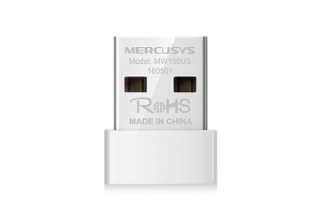 Mercusys Adaptador de Red USB 2.0 MW150US, Inalámbrico, 150 Mbit/s 