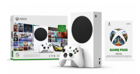 Microsoft Xbox Series S, 512GB, WiFi, 1x HDMI, Blanco - Incluye 3 Meses de Game Pass Ultimate. ― Abierto 