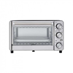 Midea Horno Eléctrico Tostador Multi-toaster 12 L, 1100W, Acero Inoxidable 