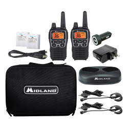 Midland Kit de 2 Radios Portátiles de 2 Vías X-Talker T77VP5, 36 Canales, Negro 