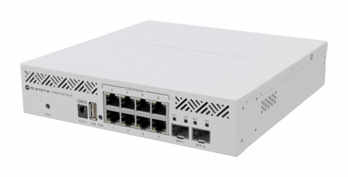 Switch MikroTik 2.5G Ethernet CRS310-8G+2S+IN, 8 Puertos 100/1000/2500 + 2 Puertos SFP+, 10 Gbit/s - Administrable 