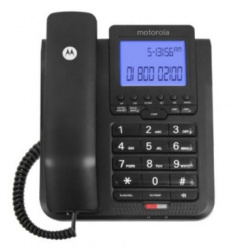 Motorola Teléfono Alámbrico MOTO2LX, Negro 